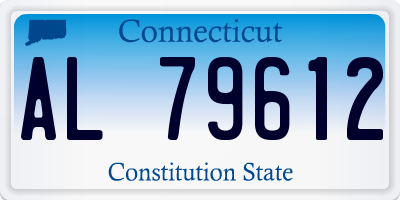 CT license plate AL79612