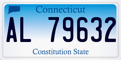 CT license plate AL79632