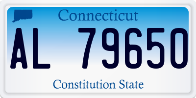 CT license plate AL79650