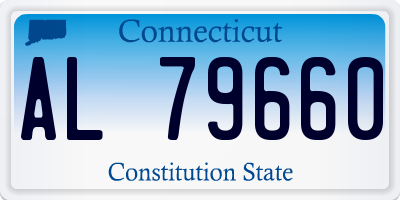CT license plate AL79660
