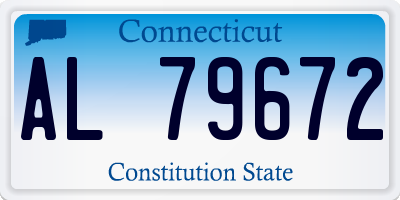 CT license plate AL79672