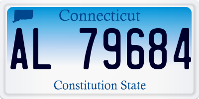 CT license plate AL79684