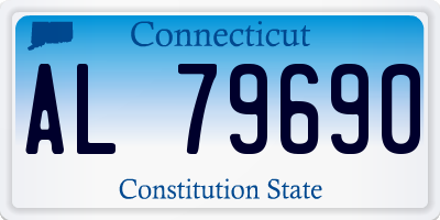 CT license plate AL79690