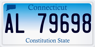 CT license plate AL79698