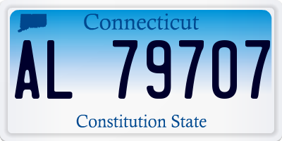 CT license plate AL79707