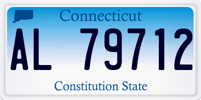CT license plate AL79712