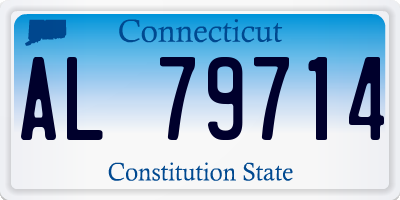 CT license plate AL79714