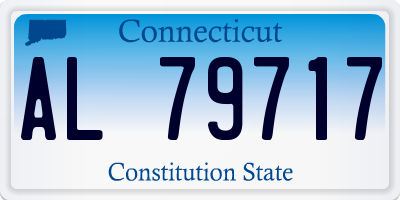 CT license plate AL79717
