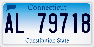 CT license plate AL79718