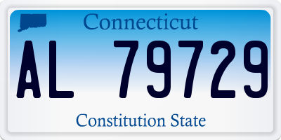 CT license plate AL79729
