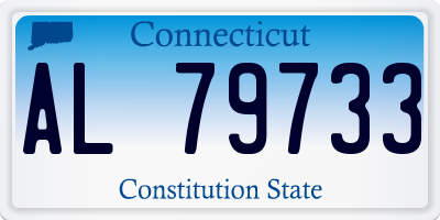 CT license plate AL79733