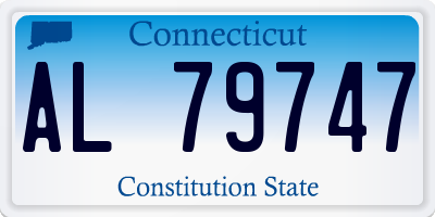 CT license plate AL79747