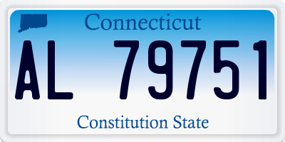 CT license plate AL79751