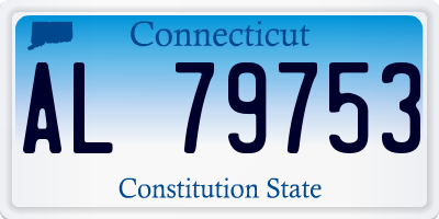 CT license plate AL79753