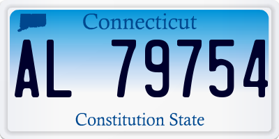 CT license plate AL79754