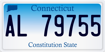 CT license plate AL79755