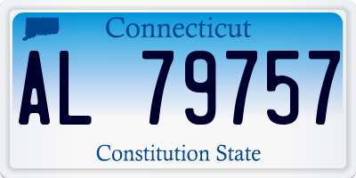 CT license plate AL79757