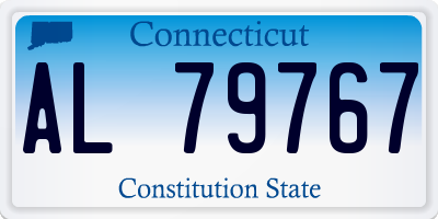CT license plate AL79767