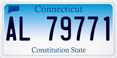 CT license plate AL79771