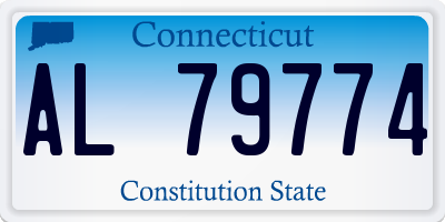 CT license plate AL79774