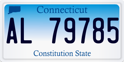 CT license plate AL79785