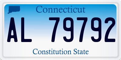 CT license plate AL79792