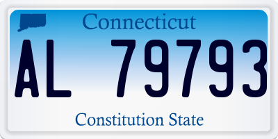 CT license plate AL79793