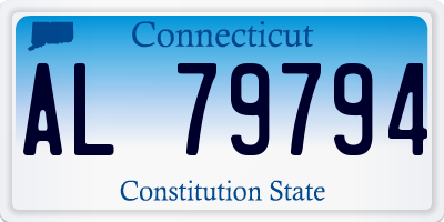 CT license plate AL79794