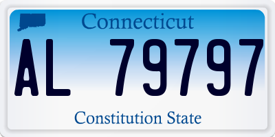 CT license plate AL79797