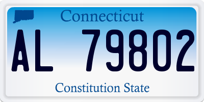 CT license plate AL79802