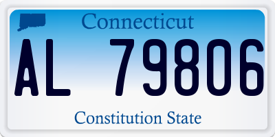 CT license plate AL79806