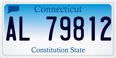 CT license plate AL79812