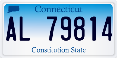 CT license plate AL79814