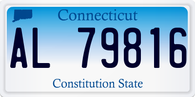 CT license plate AL79816