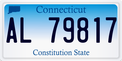 CT license plate AL79817