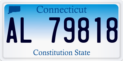 CT license plate AL79818