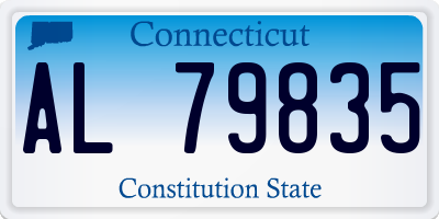 CT license plate AL79835