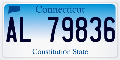CT license plate AL79836