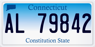 CT license plate AL79842