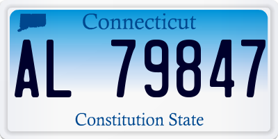 CT license plate AL79847
