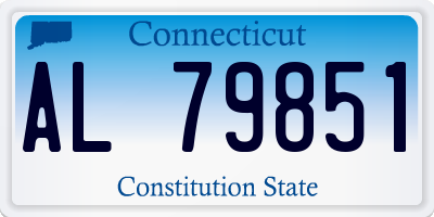 CT license plate AL79851
