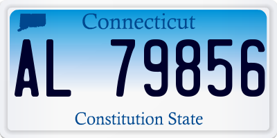 CT license plate AL79856