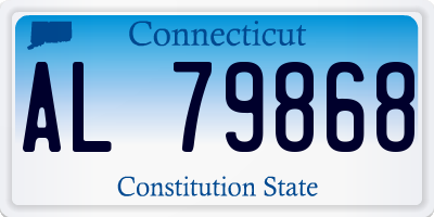 CT license plate AL79868