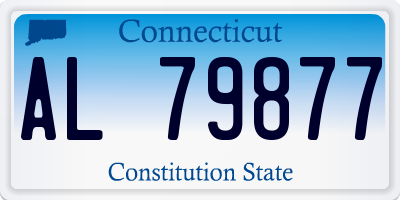 CT license plate AL79877