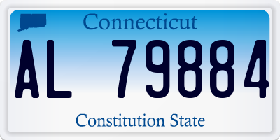 CT license plate AL79884