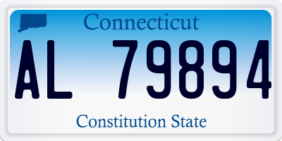 CT license plate AL79894
