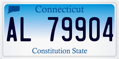 CT license plate AL79904