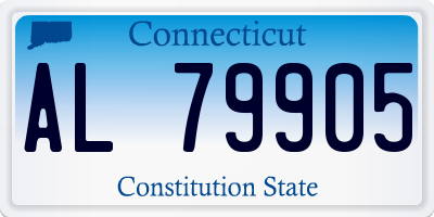 CT license plate AL79905