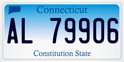CT license plate AL79906
