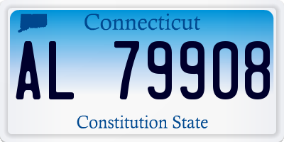 CT license plate AL79908